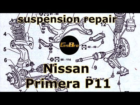 Видео: Не боимся , лезим- крутим!! Ремонт ходовой Nissan Primera