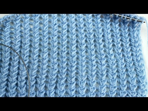 Видео: Колоски спицами. Супер ажурный узор КАК крючком.