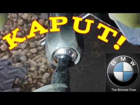 Видео: Замена внутренней и внешней рулевой тяги/поперечной рулевой тяги на BMW 5 серии e60/e61.