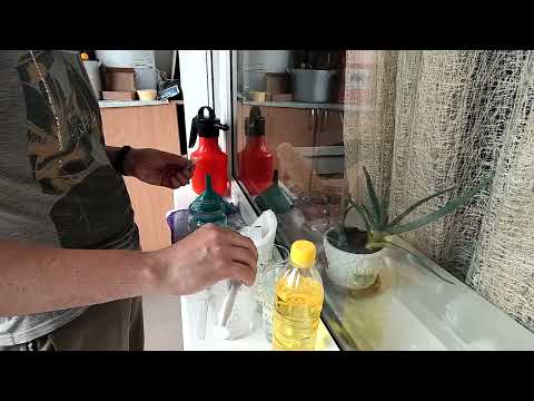 Видео: Серебрение зеркала телескопа (первая проба неудачная)