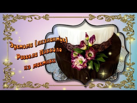 Видео: Эустома (лизиантус) Рассела Пикколо из мастики