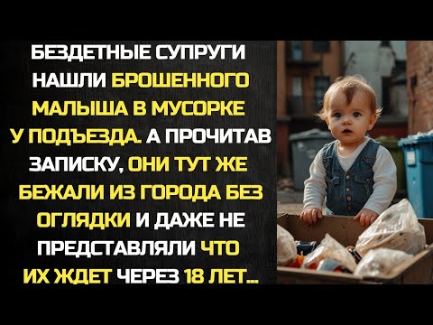 Видео: Супруги нашли малыша в мусорке. А прочитав записку, они тут же бежали из города...