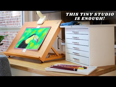 Видео: Эта мини-художественная студия помогла мне начать!
