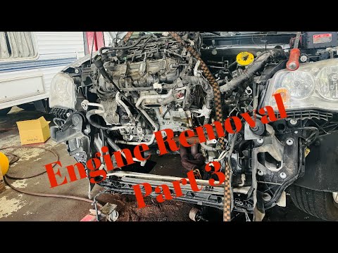 Видео: Часть 3. Снятие двигателя на автомобилях Chrysler Town & Country, Dodge Grand Caravan и Volkswage...