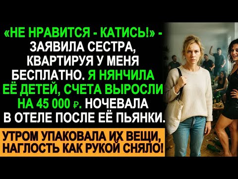 Видео: Сестра выгнала с криком “Катись!”, я нянчила её детей и платила 45 000₽ — утром всё изменилось