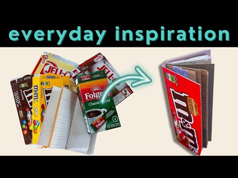 Видео: Находим вдохновение в повседневных вещах | идеи для ведения дневника и коллажей