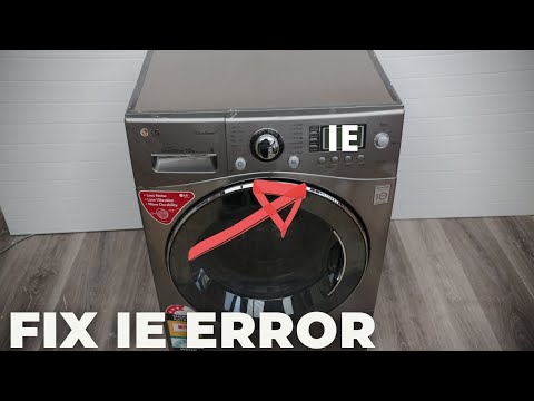 Видео: Ошибка IE на стиральной машине LG, которую можно легко исправить