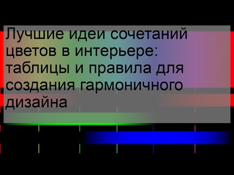 Видео: Лучшие идеи сочетаний цветов в интерьере: таблицы и правила для создания гармоничного дизайна