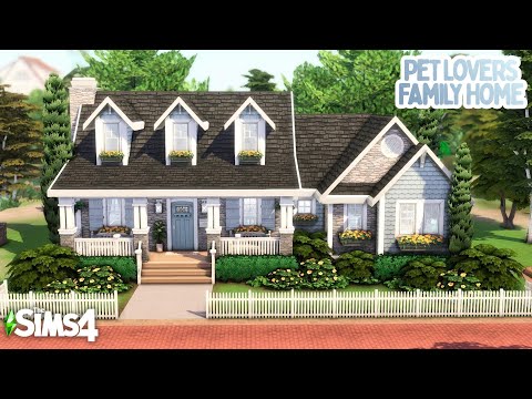 Видео: Семейный дом для любителей домашних животных🐶😸The Sims 4 Быстрая сборка || Без CC