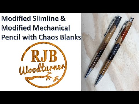 Видео: Набор модифицированных тонких и механических карандашей, изготовленных с использованием заготовки...