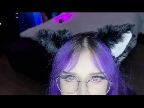 Видео: ⋅ ♰ подозрительная готическая девушка-кошка обнюхивает и чистит тебя ♰ ⋅
