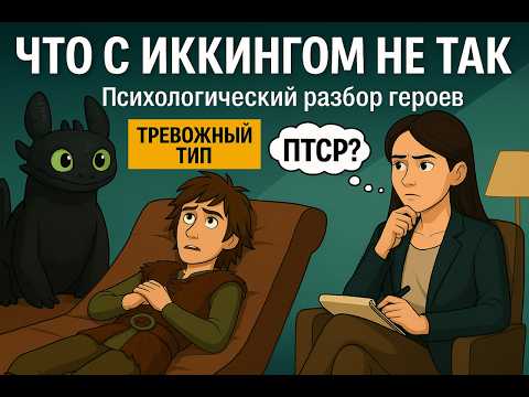 Видео: Психология "Как приручить дракона": у Иккинга ПТСР, Беззубик тревожный, Астрид — перфекционист