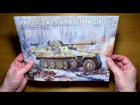 Видео: (Обзор на модель) Sd.Kfz.251/22 w 7.5cm PaK 40 "Pakwagen" арт. BT-043 от Border Model