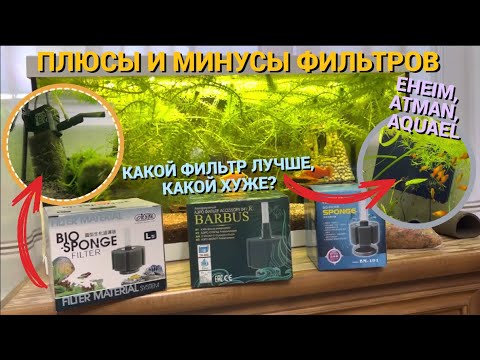 Видео: ПЛЮСЫ И МИНУСЫ ФИЛЬТРОВ: EHEIM, ATMAN, AQUAEL l КАКОЙ ФИЛЬТР ЛУЧШЕ, КАКОЙ ХУЖЕ? l НУЖЕН ЛИ ВООБЩЕ?