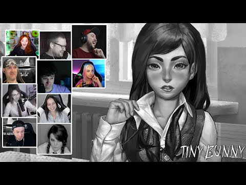 Видео: Реакция Летсплейщиков на Возбуждённую Полину в Tiny Bunny Эпизод 4