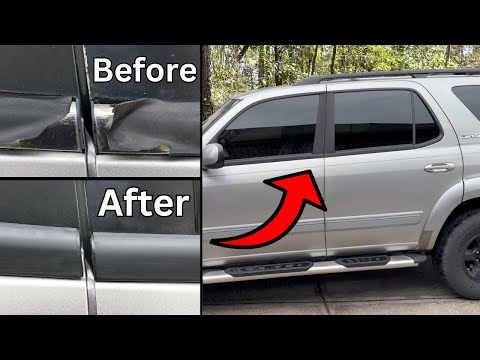 Видео: Замена отделки окна Toyota Sequoia (1-го поколения)