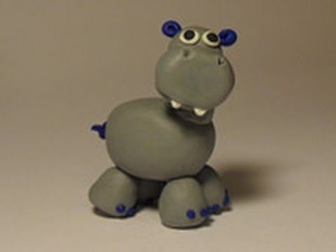 Видео: Уроки лепки для детей.Урок 15. Бегемот