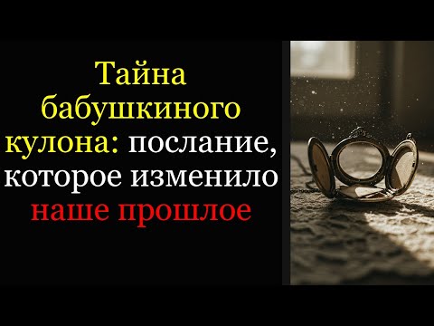 Видео: Я думала — смерть бабушки это конец. Но когда мы открыли её кулон, оказалось — это только начало.