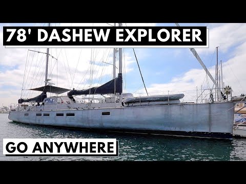 Видео: $ 1,750,000 1998 "BEOWULF" CUSTOM Dashew KELLY ARCHER Sailing World Cruiser Explorer Яхт-тур