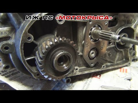 Видео: ИЖ ПС "Мотокрыса": Люфт шестерни коленвала