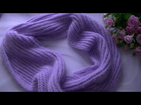 Видео: ПУШИСТО,ТЕПЛО И ОЧЕНЬ КРАСИВО!!! СТИЛЬНЫЙ И УДОБНЫЙ ШАРФИК ПЫШНОЙ РЕЗИНКОЙ.