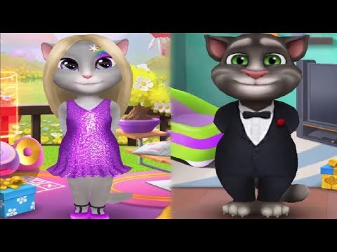 Видео: МОЙ ГОВОРЯЩИЙ ТОМ И ГОВОРЯЩАЯ АНДЖЕЛА Обычный День