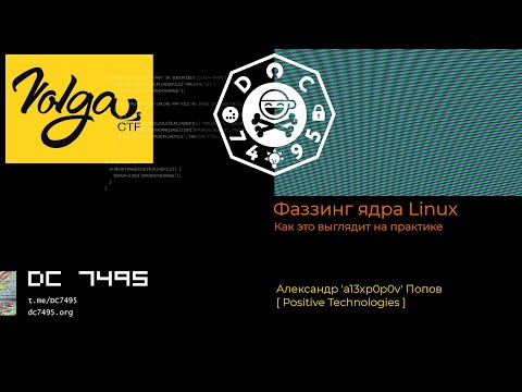 Видео: Фаззинг ядра Linux: как это выглядит на практике. [VolgaCTF 2019]