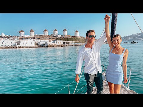 Видео: Отправляемся на лодке на Миконос и Делос (Греческие острова)