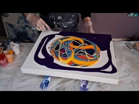 Видео: 386 Моя любимая заливка лент ~ обязательно посмотрите акриловые заливки жидкости заливки лент flu...