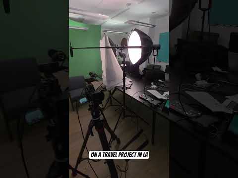 Видео: Настройка зелёного экрана в офисе для проекта в Санта-Монике! #закулисьем #зелёныйэкран