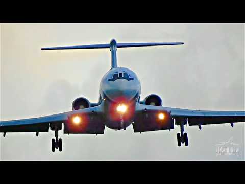 Видео: Ту-154 - так мягко не садится никто! Три идеальные посадки подряд