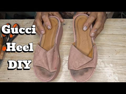 Видео: Преображение Туфель на Каблуке с Использованием Старой Сумки Gucci | Потрясающий Ремейк