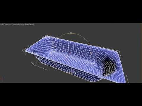 Видео: Создание интерьеров в 3DS MAX. Урок 5. Моделирование ванны и раковины