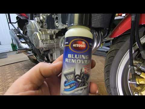 Видео: Такого эффекта я не ожидал! Чистка выхлопных труб на мотоцикле Honda CBF600 SA