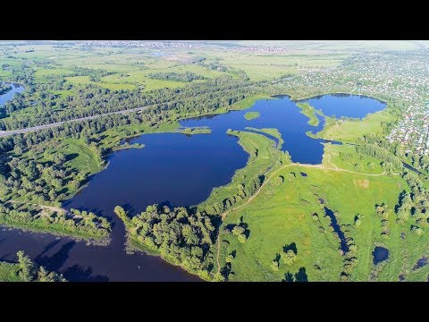 Видео: Коптер не соврет: река Сок, Сокский залив, трасса М-5 и Старосемейкино невероятно выглядят с высоты.