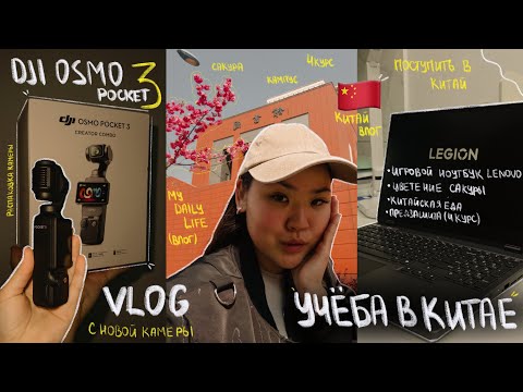Видео: Учеба и жизнь в Китае 📖 // Влог на DJI Osmo Pocket 3 | цветение сакуры, ноутбук , 4 курс | vlog