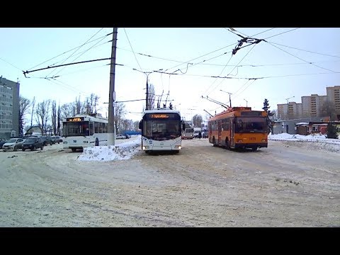 Видео: Троллейбусный маршрут №18 г Тольятти Тролза Оптима №2484