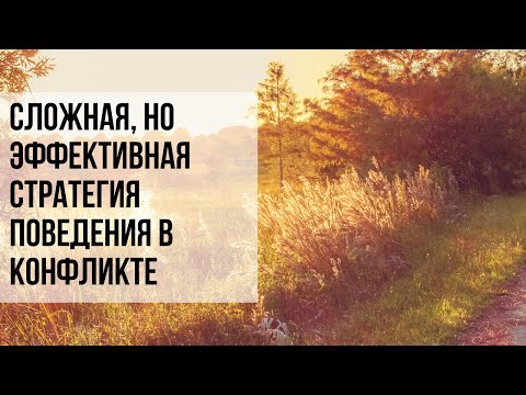 Видео: Сотрудничество: самая взрослая стратегия поведения в конфликте