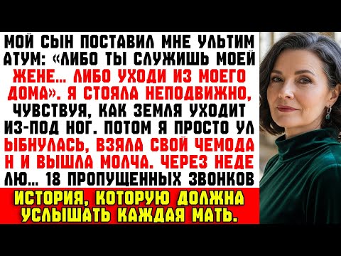Видео: Сын сказал мне: «Обслуживай мою жену или уходи». Он не ожидал, что я уйду навсегда — и заберу
