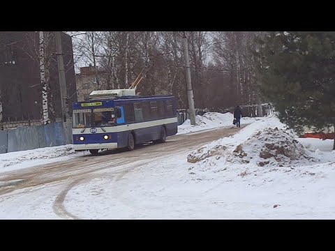 Видео: Троллейбус №1 (Смоленск). Полиграфкомбинат - Фабрика "Шарм"