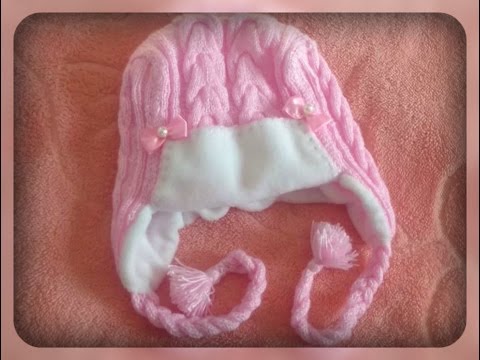 Видео: шапка - ушанка на 4 - 5 лет, вязание спицами