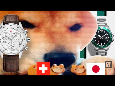 Видео: Кварцевые Дайверы Cassio Или БУ Швейцария? Casio MDV-107 VS Swiss Military SM30052