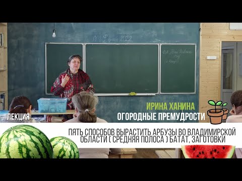 Видео: Арбузы в средней полосе От семечка до урожая - Лекция / Ирина Ханина