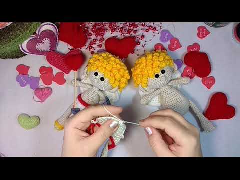 Видео: МК//Вязаная игрушка "Купидончик". Часть 4. (Памперс и сандалии)