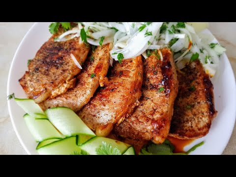 Видео: Новогодний стейк по - цыгански. Мясо стейк на сковороде. Gipsy kitchen.