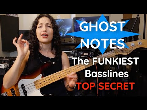Видео: Как играть Ghost Notes на басу — простое объяснение с двумя забавными примерами — подходит для на...