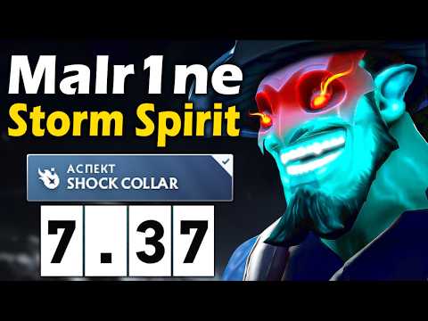 Видео: Малрин на Шторме, Все еще Силен?! - Malr1ne Storm Spirit 7.37 ДОТА 2