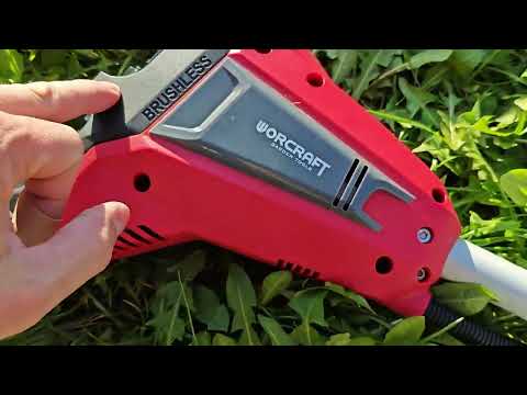Видео: Електрокоса акумуляторна Worcraft CGT-S40LiBH