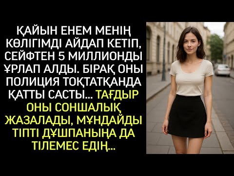 Видео: Қайын енем көлігімді айдап кетіп, 5 млн ұрлады, бірақ полиция тоқтатқанда қатты састы