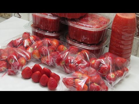 Видео: Клубника НА ЗИМУ или Как заморозить Клубнику - Зимой больше НЕ ПОКУПАЮ!